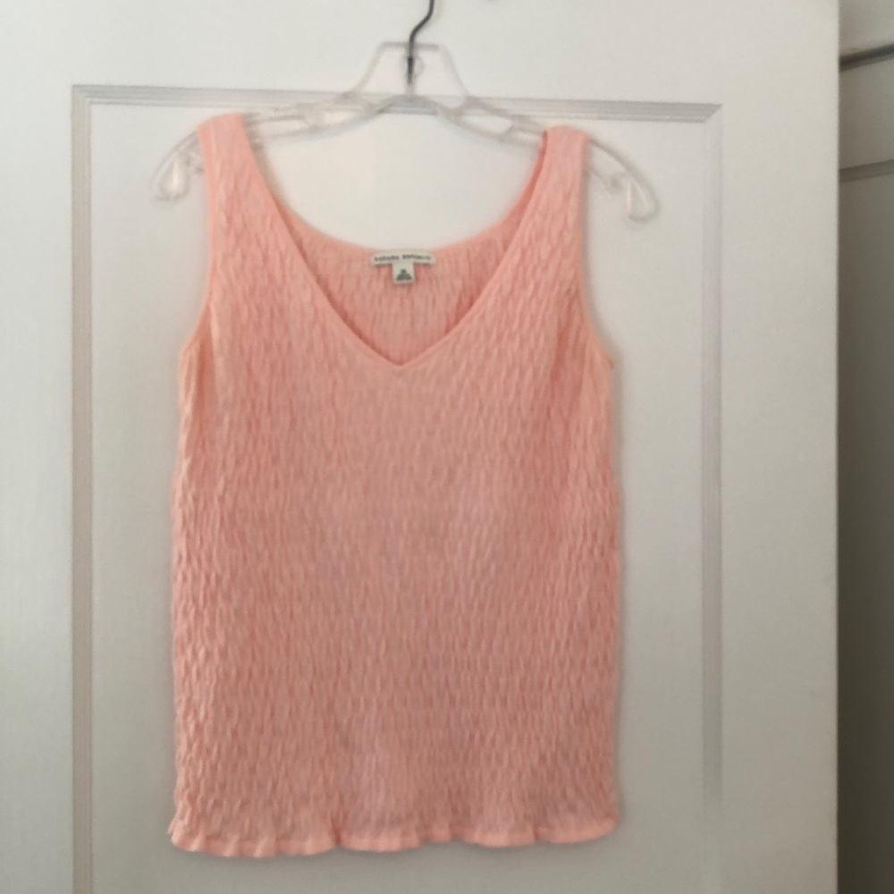 Banana Republic Pale Pink Textured Tank Size M